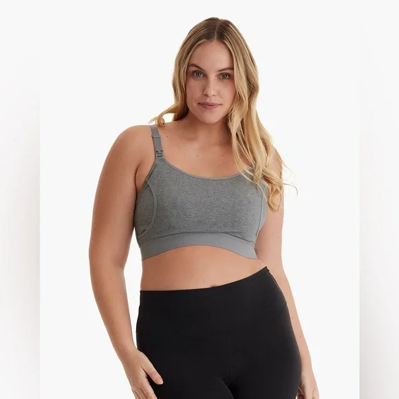 NWT Momcozy The Original: Hands Free Pumping Bra Cotton Stretch Breastfeeding - Picture 3 of 16